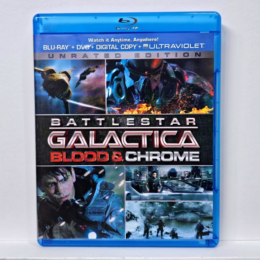 Battlestar Galactica Blood & Chrome‎ Blu-ray DVD Unrated Sci-Fi William Adama